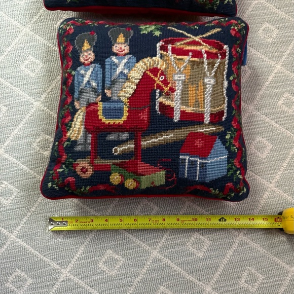 Festive Nutcracker Needlepoint Pillows - Picture 2 of 5